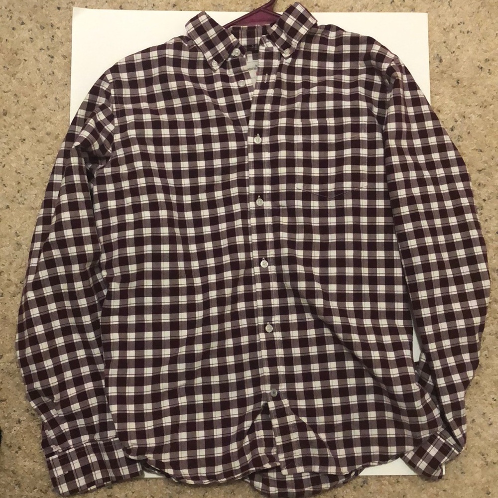 J Crew plaid men’s large